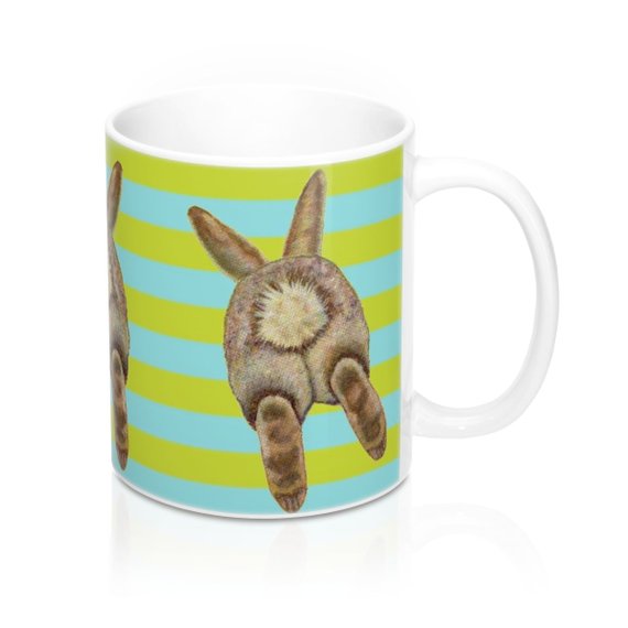 bunny butt mug